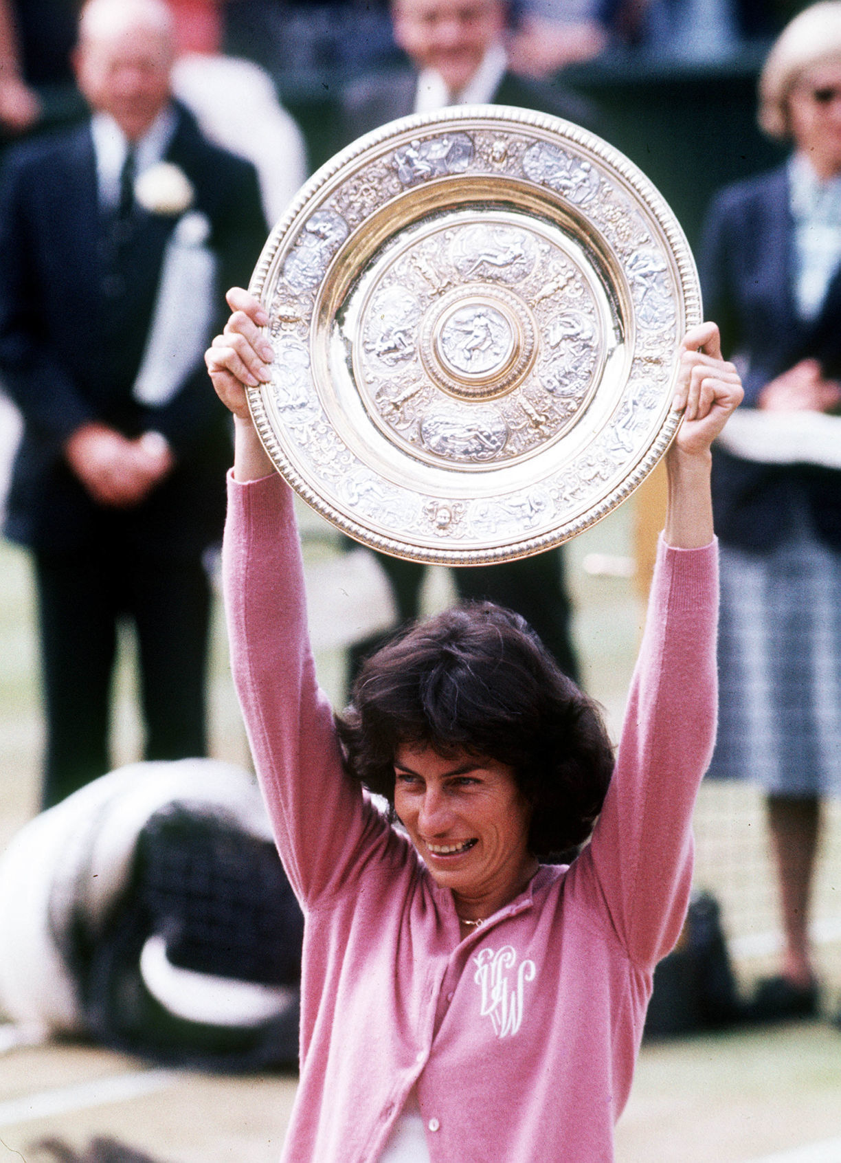 1977: Britain's Virginia Wade wins Wimbledon on tourney's 100th anniversary